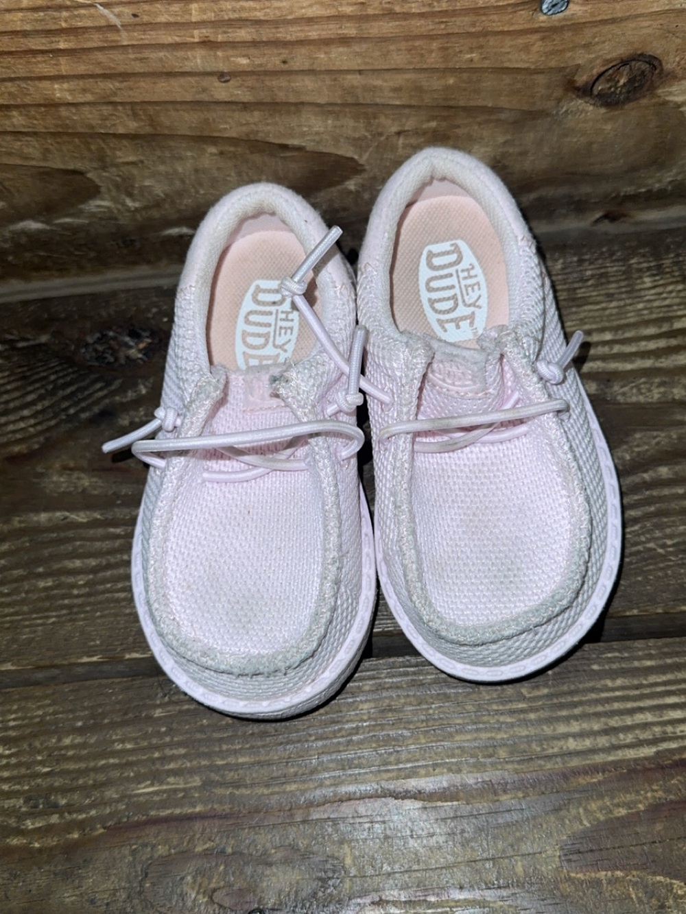 Hey Dude Kids Pink Slip-On Casual Sneakers